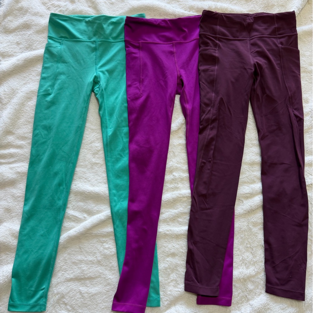 Athleta Girl Stash Your Treasure Leggings size L 12 bundle